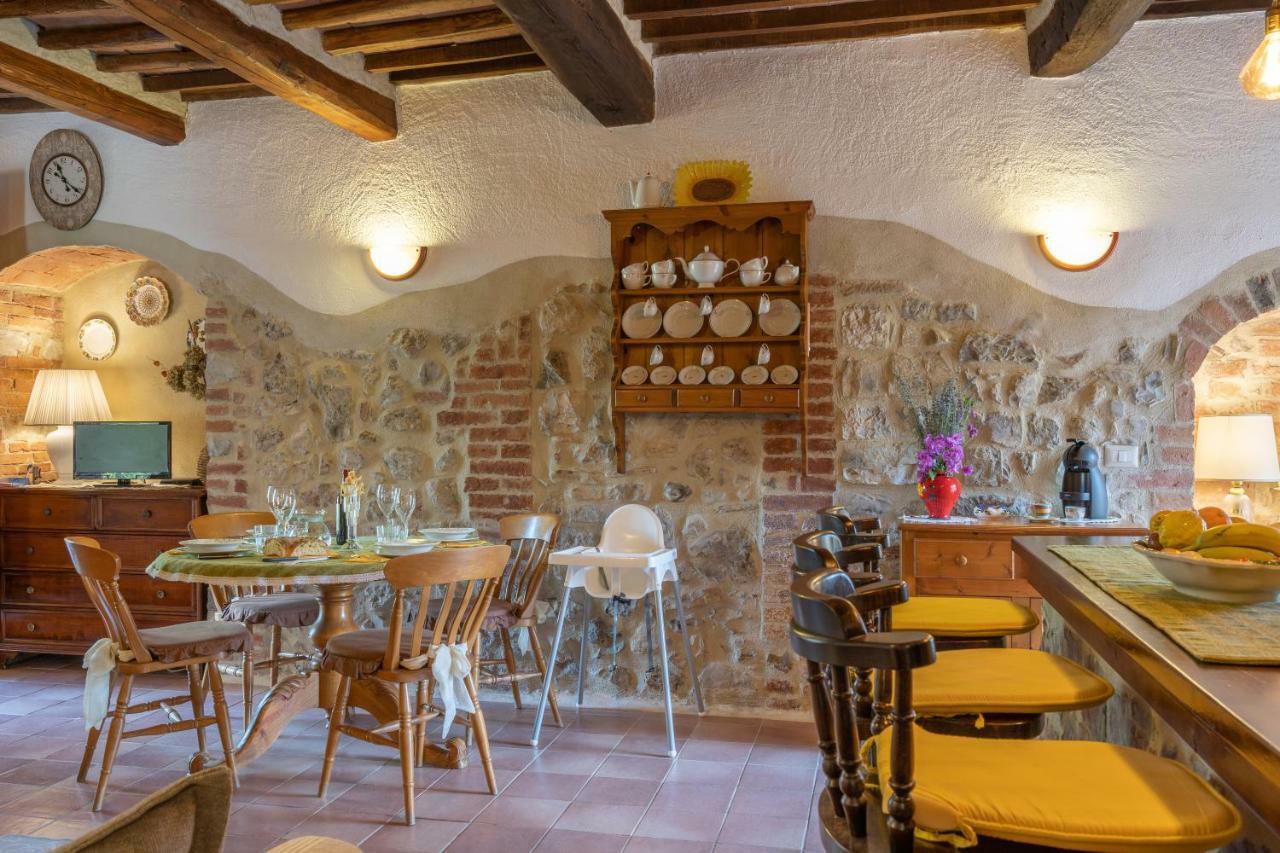 Giulia Superior Apartment Shared Pool Wi-Fi Casole d'Elsa Luaran gambar